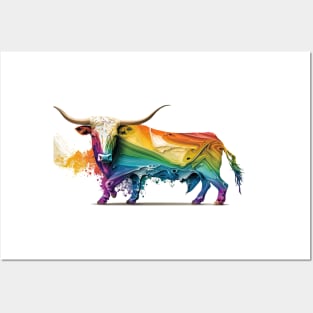 Longhorn Bull Posters and Art